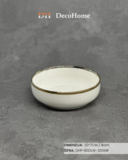 Keramička činija 20×7cm - DHP-80DLW-3009# - Slika 1