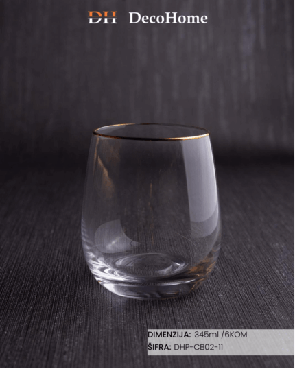 Staklene čaše 345ml / 6kom - DHP-CB02-11 - Slika 1