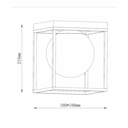 Plafonjera TALIA 71 1×E14 crna/zlato - Slika 4