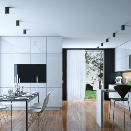 Rozetna GAMA 1×GU10 krug crna - Slika 3