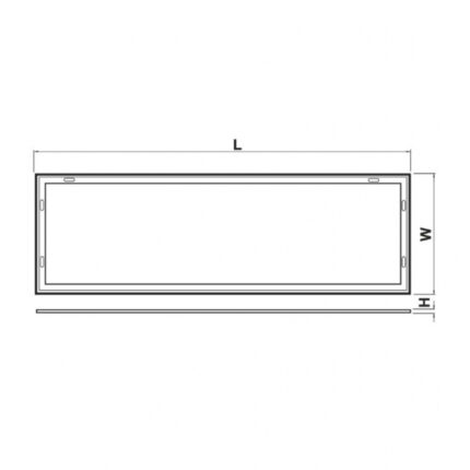 Ram za LED panel 1200×300 ugradni - Slika 3