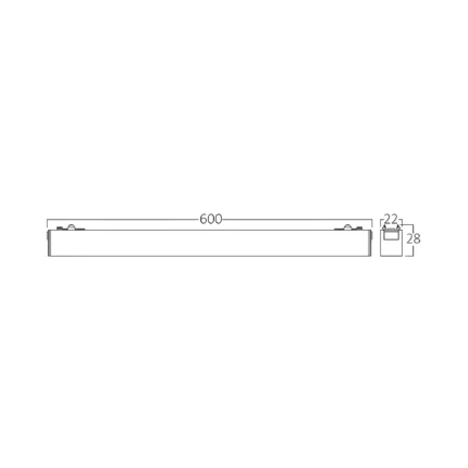Magnetna linearna LED svetiljka 18W, 3u1 SLIM - Slika 4