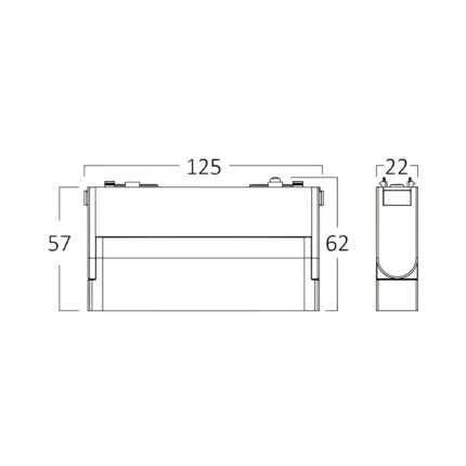 Magnetna rotirajuća spot LED svetiljka 6W, 3u1 SLIM - Slika 4