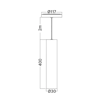 Magnetna LED visilica 7W 3u1 crna - Slika 4