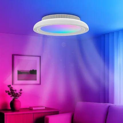 LED plafonski ventilator 24+30W CCT IP20 - daljinsko upravljanje - Slika 5