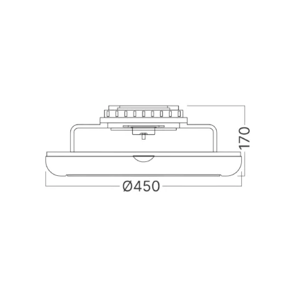 LED plafonski ventilator 40+20W CCT IP20 - Slika 5
