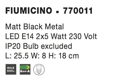 Nova Luce zidna lampa FIUMICINO 770011 - Слика 3