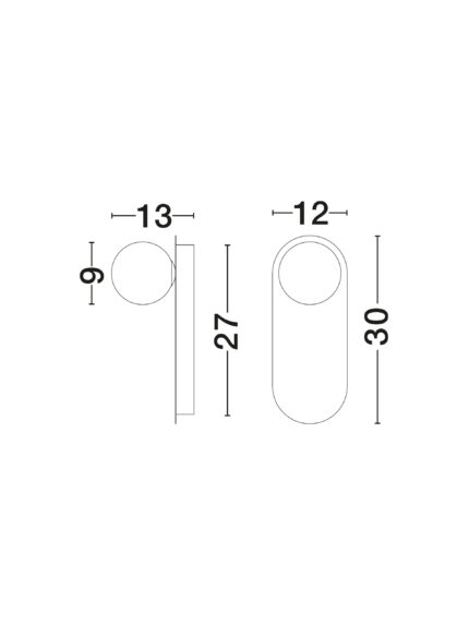 Nova Luce zidna lampa BLOB 9006093 - Слика 4