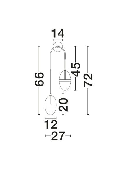 Nova Luce zidna lampa EGNA 9009283 - Слика 4