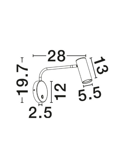 Nova Luce zidna lampa LOEN 9011529 - Слика 4