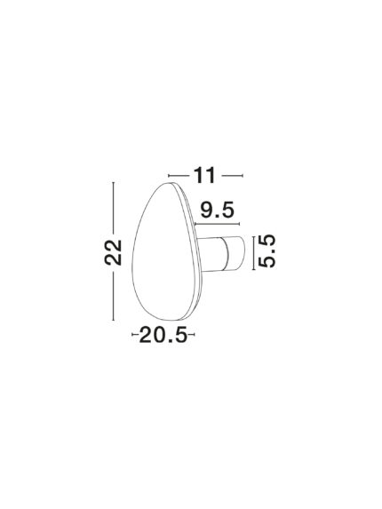 Nova Luce zidna lampa CRONUS 9084081 - Слика 4