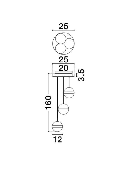 Nova Luce visilica ALAZ 9124118 - Slika 5