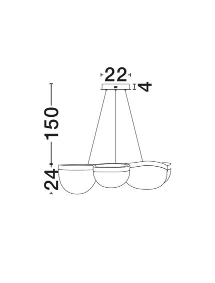 Nova Luce visilica CLAIR 9187000 - Slika 4