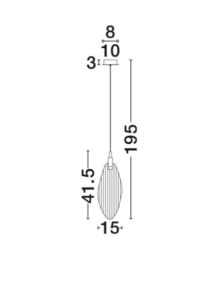 Nova Luce visilica SERIQ 9187004 - Slika 4