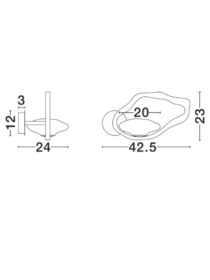 Nova Luce zidna lampa DENISE 9187025 - Слика 4