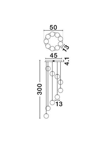 Nova Luce visilica SILENZIO 9190213 - Slika 4