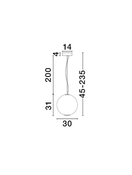 Nova Luce visilica AORA 9191245 - Slika 4