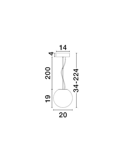Nova Luce visilica BOLITA 9204025 - Slika 3