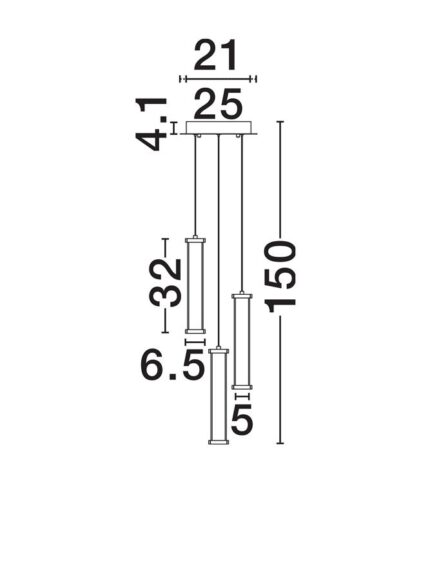 Nova Luce visilica PHEME 9214149 - Slika 4