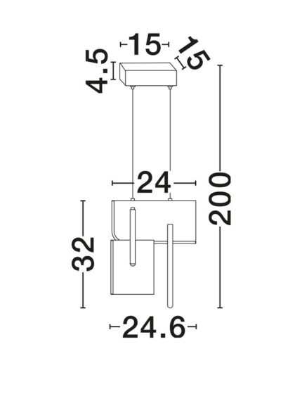 Nova Luce visilica TOTEM 9214210 - Slika 4