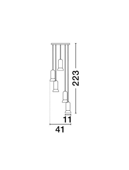 Nova Luce visilica PARLO 9236218 - Slika 4
