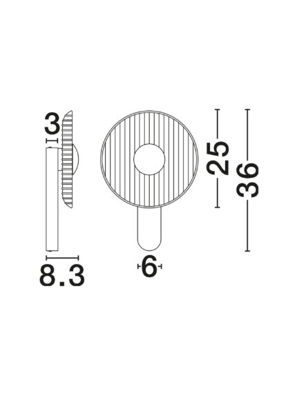 Nova Luce zidna lampa LAVINA 9236453 - Слика 4