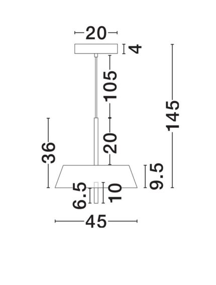 Nova Luce visilica VELIO 9268049 - Slika 4
