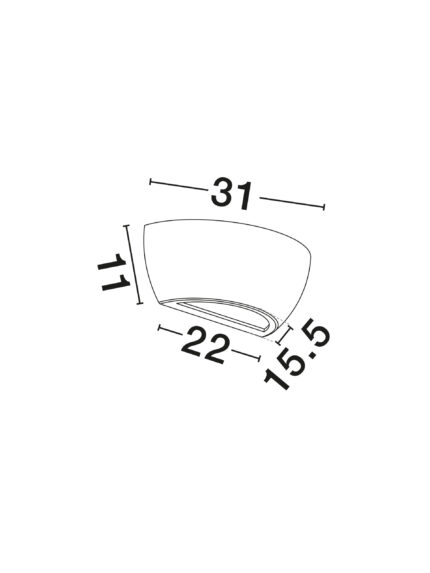 Nova Luce zidna lampa ALIVIO 9540400 - Слика 4