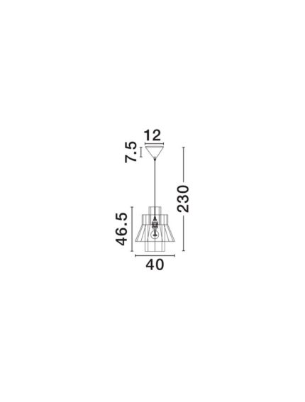 Nova Luce visilica COPOS 9586610 - Slika 4