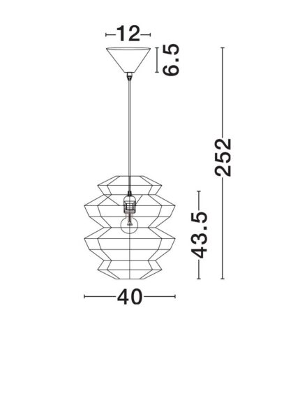 Nova Luce visilica NUA 9586642 - Slika 4