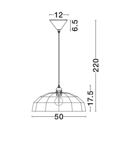 Nova Luce visilica FREDA 9586650 - Slika 4