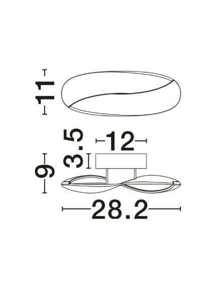 Nova Luce zidna lampa INFINITY 9695229 - Слика 4