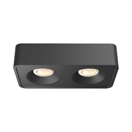 Gata nadgradni spot 2×10W crni kvadrat 3u1 - Slika 1
