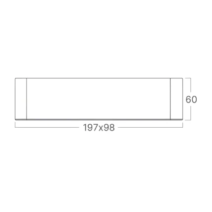 Gata nadgradni spot 2×10W crni kvadrat 3u1 - Slika 6