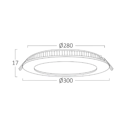 LED panel 24W 3000K ugradni beli krug - Слика 6
