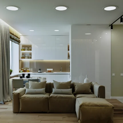 LED panel 3W 3000K ugradni beli krug - Слика 2