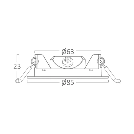 LED panel 3W 4000K ugradni beli krug - Слика 6