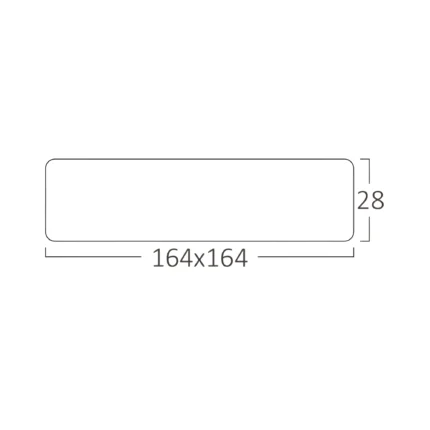 LED panel 12W 3000K nadgradni beli kvadrat - Slika 5