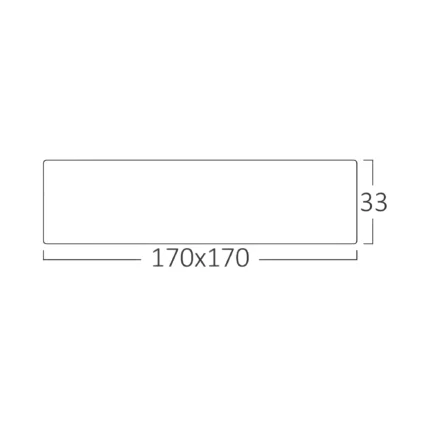 LED panel 12W 3000K IP40 nadgradni beli kvadrat - Slika 5