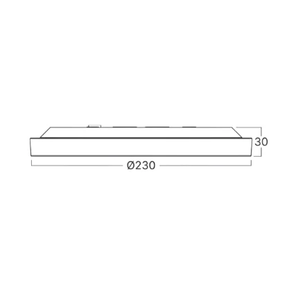LED Plafonjera JADE 20W 5u1 IP40 krug crna - Slika 6