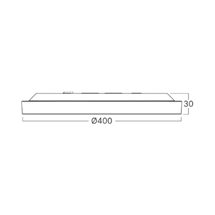 LED Plafonjera JADE 36W 3u1 krug crna - Слика 6