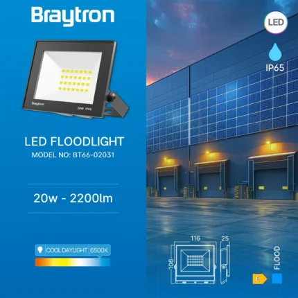 LED reflektor FC 20W crni 6500K IP65 - Slika 5
