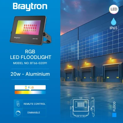 LED reflektor FC 20W crni RGB IP65 - Slika 5