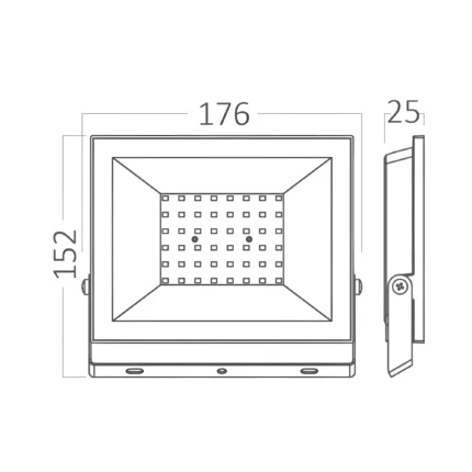 LED reflektor FC 50W crni 6500K IP65 - Slika 6