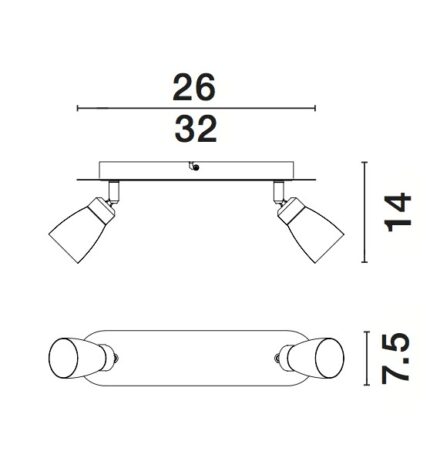 Nova Luce spot CONO 668002 - Слика 3