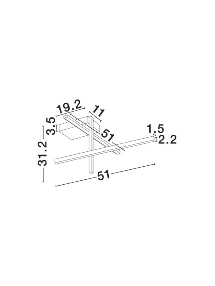 Nova Luce plafonjera ANTAMA 9001113 - Слика 6
