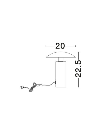 Nova Luce stona lampa KARPOS 9011321 - Slika 6