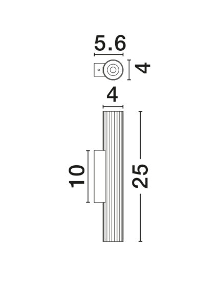 Nova Luce zidna lampa RIVETA 9060307 - Слика 4