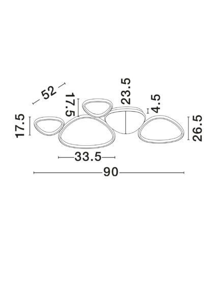 Nova Luce plafonjera ALTUS 9081829 - Slika 6