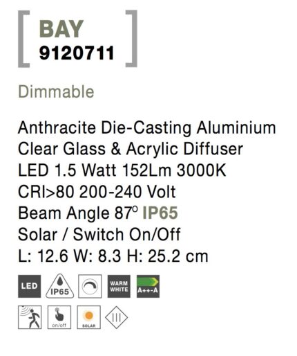 Nova Luce zidna lampa BAY 9120711 - Slika 6